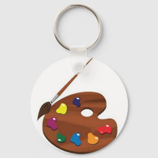 Paint palette key ring