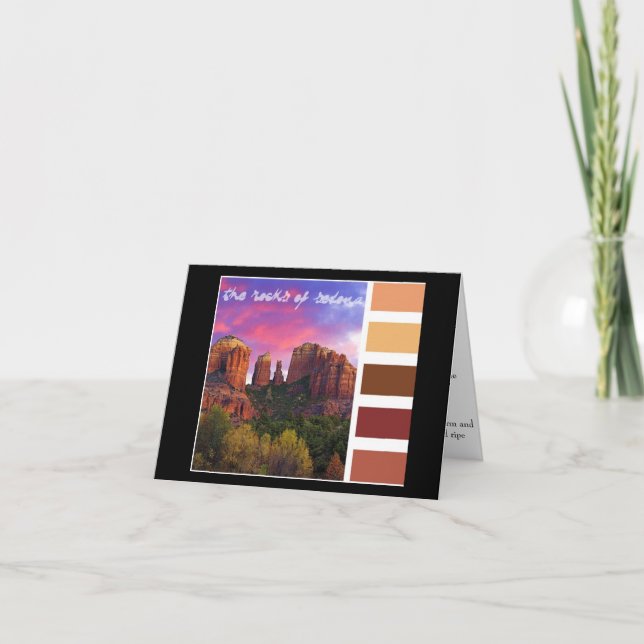 Paint Palette : the rocks of Sedona Card (Front)