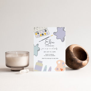 Paint Party, Art Birthday, Any Age, Painting Invitation