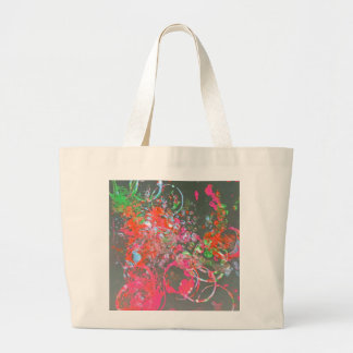 Paint pattern tote bag