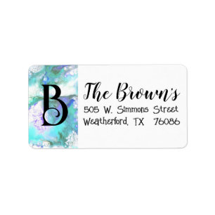 “Paint Pour” Address Labels