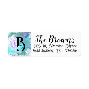 “Paint Pour” Return Address Label