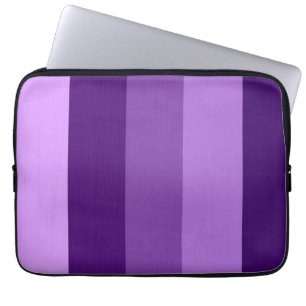 Paint purple violet retro stripes 2 laptop sleeve