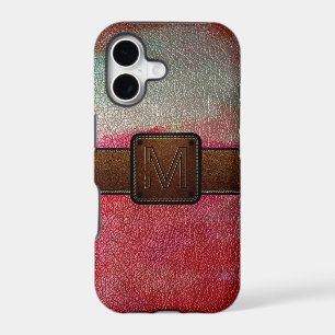 Paint red leather look brown tag