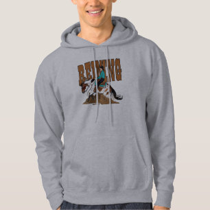 Paint Reining Horse Hooded Sweatshirt