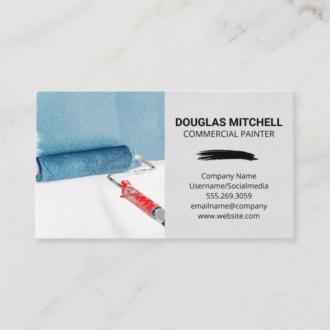 Paint Roller | Painter Business Card (Front)