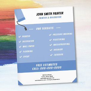 Paint Roller - Painter & Decorator Flyer
