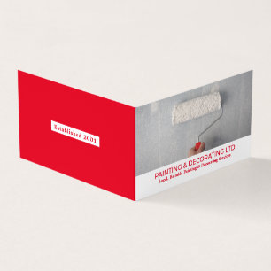 Paint Roller, Painter & Decorator Photo Business Card