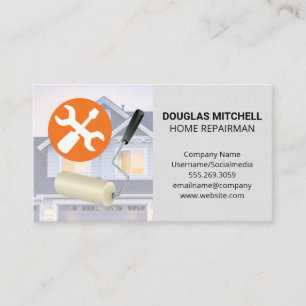 Paint Roller Tools   Home Business Card
