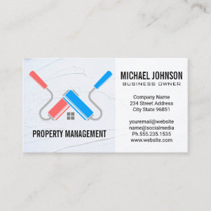 Paint Rollers   Handyman Business Card
