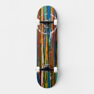 Paint Run Art Skateboard