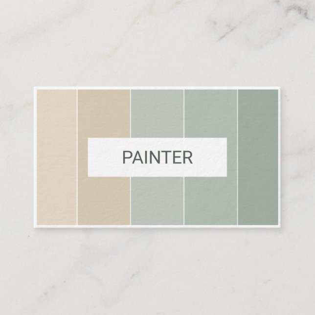 Paint Sample Painter Interior Design Business Card (Front)