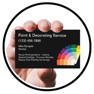 Paint Samples Design Business Card