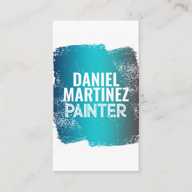 Paint services gradient painted wall  business card (Front)