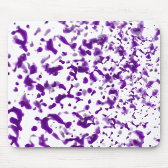 Paint Spatter Purple Mouse Pad (Front)
