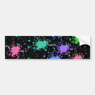 Paint Splash Bumper Sticker