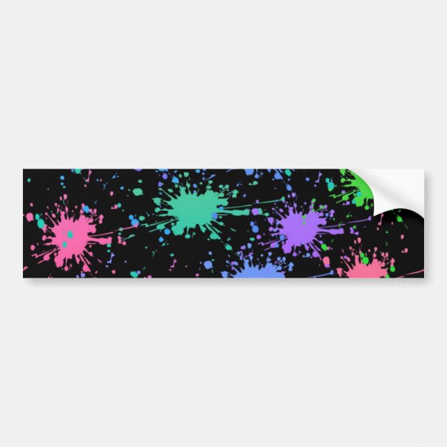 Paint Splash Bumper Sticker (Front)