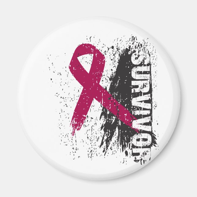 Paint Splash Design - Multiple Myeloma Survivor Magnet (Front)