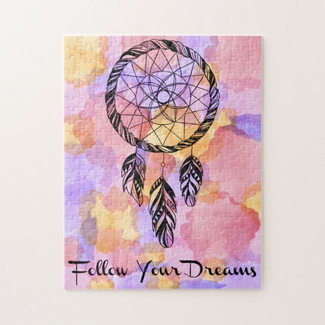 Paint Splash Follow Your Dreams 11x14 Jigsaw Puzzle (Vertical)