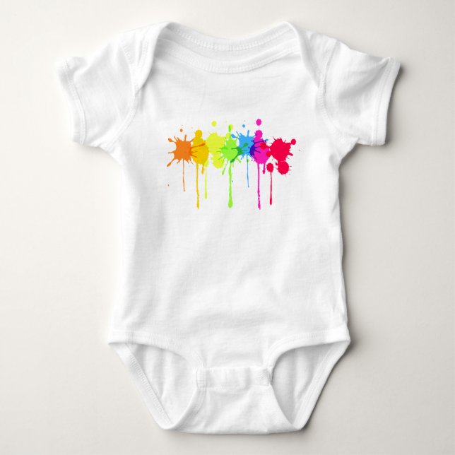 Paint Splash Jersey Bodysuit (Front)