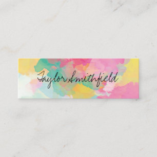 paint splash mini business card