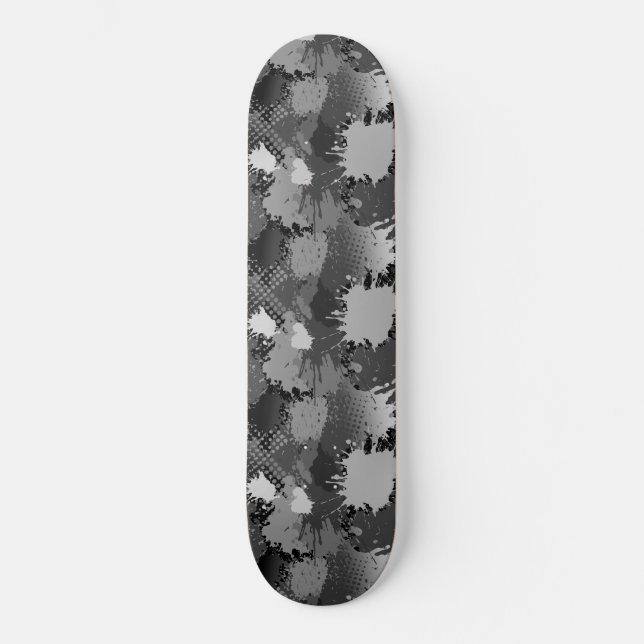 Paint Splash Pattern 2 Skateboard (Front)