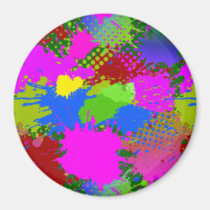 Paint Splash Pattern 3 Magnet