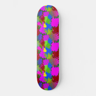 Paint Splash Pattern 3 Skateboard