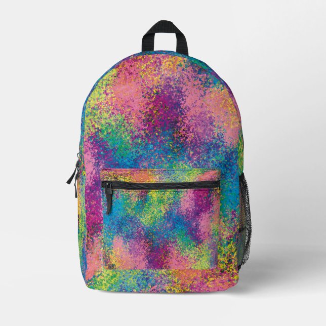 Paint splash. printed backpack (Front)