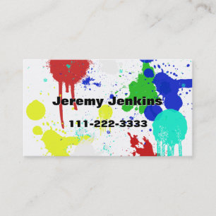 Paint Splashes Business card