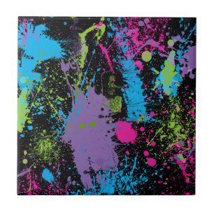 Paint Splater Ceramic Tile