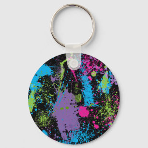 Paint Splater Key Ring