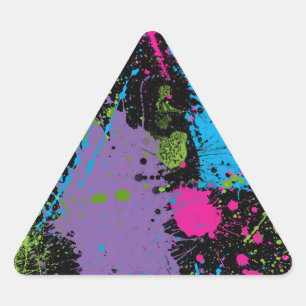 Paint Splater Triangle Sticker