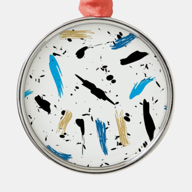 Paint Splats Metal Tree Decoration (Front)