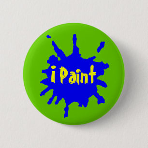 Paint Splatter 6 Cm Round Badge