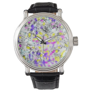 paint splatter and drip art watch