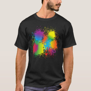 Paint Splatter Artist Painter Make Splash Birthday T-Shirt