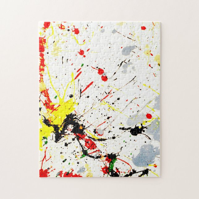 Paint Splatter Background Jigsaw Puzzle (Vertical)