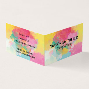 Paint Splatter Business Card