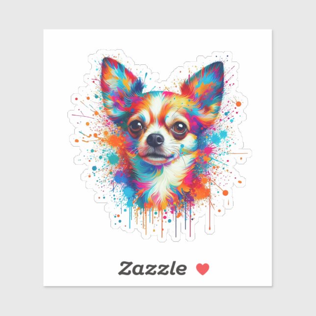 Paint Splatter Chihuahua (Sheet)