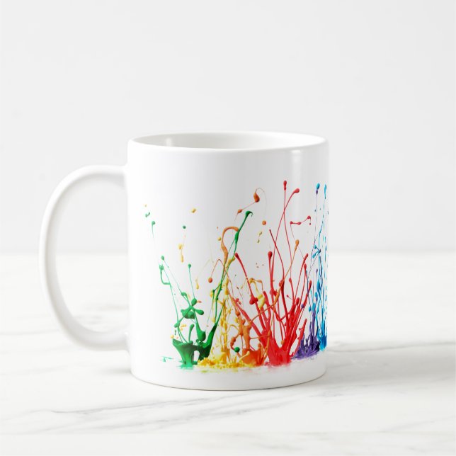 Paint Splatter Coffee Mug (Left)