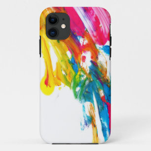 paint splatter colour colours class brush stroke iPhone 11 case
