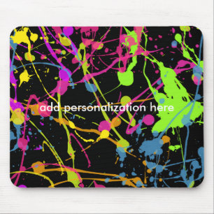 Paint Splatter Cool Art Artist Painter Mouse Pad