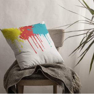 Paint Splatter Cushion