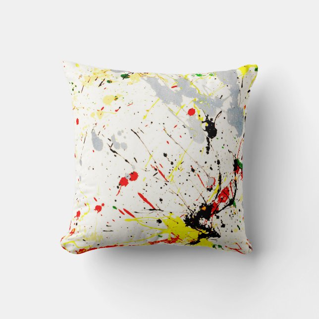 Paint Splatter Cushion (Front)