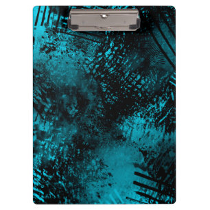 Paint Splatter effect Blue & Black  Clipboard
