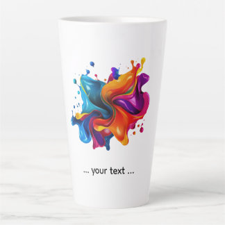paint splatter explosion latte mug