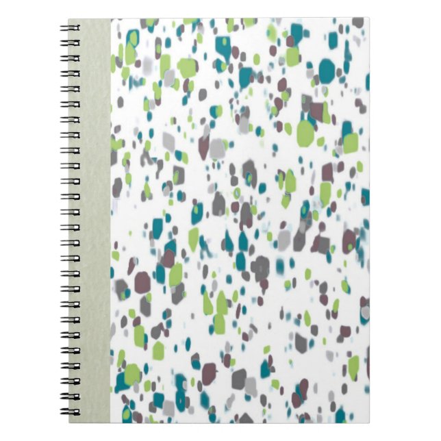 Paint Splatter Journal – Green, Blue & Purple Art (Front)