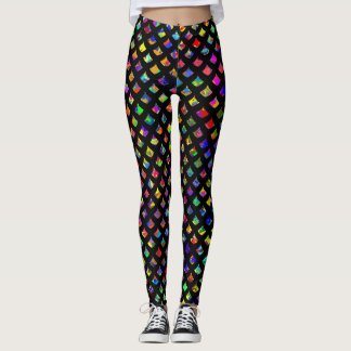 Paint Splatter Mermaid Scales Leggings