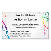[Paint Splatter] Modern Abstract Artist White